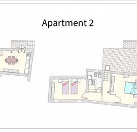 A selection of 2-3 bedroom apartments with shared pool near Florence, Sleeps 4-6